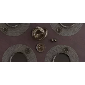 Neu 🥰 Chilewich Bamboo Oval Platzset 4er-Set – 4 Stück à 36×49 Cm – Camel ✔️ 16