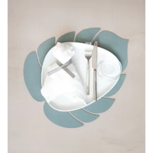 Großhandel 😉 Lind DNA Monstera Leaf Nupo Tischset – 4er Set – 4er Set – Größe L: 42×35 Cm – Pastel Green 😍 8