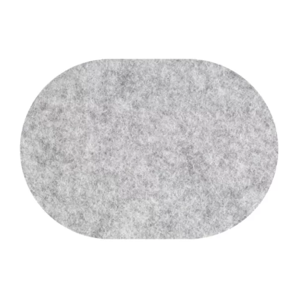 Großhandel 😉 Daff Filz Tischset Oval Aus Merino-Wolle – 34×42 Cm – Frost Melange ✔️ 1