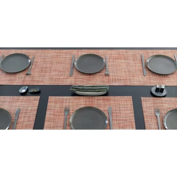 Aktion 😀 Chilewich Basketweave Platzset 4er-Set – 4 Stück à 36×48 Cm – Bark 🥰 1