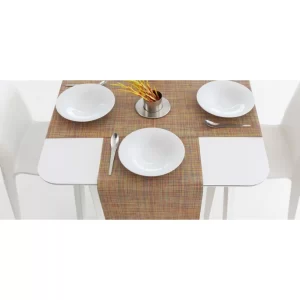 Aktion 😍 Chilewich Mini Basketweave Oval Platzset 4er-Set – 4 Stück à 36×49 Cm – Turquoise 🧨 13